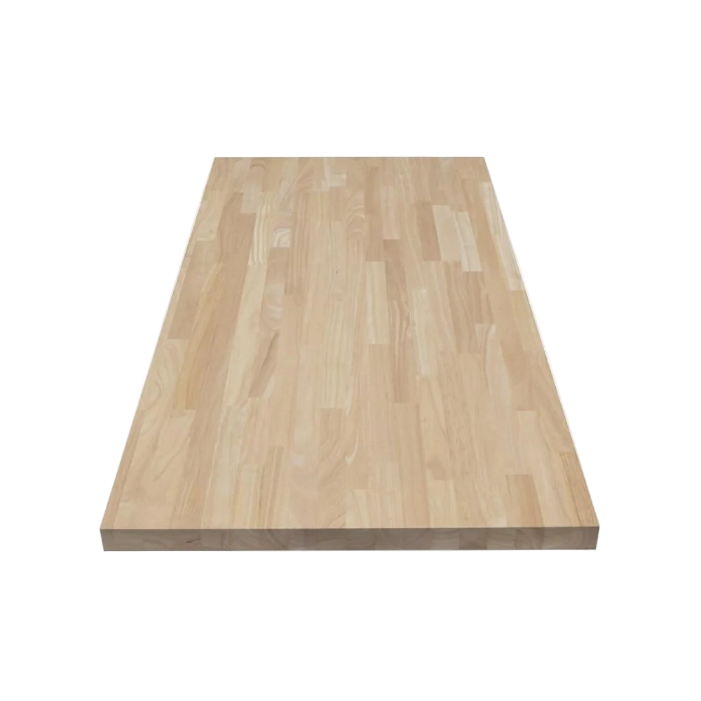 Unfinished Hevea 4 ft. L x 25 in. D x 1.5 in. T Butcher Block Countertop