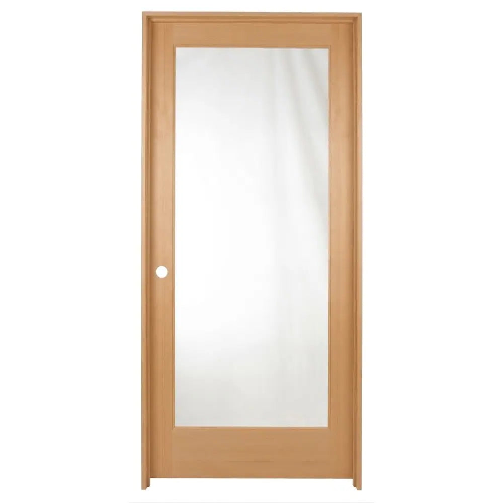 32 in x 80 in Full Lite Hemlock Prehung Interior Door