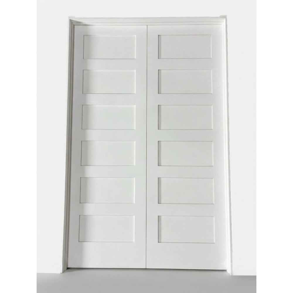 6/0x8/0 5 Panel Shaker Prehung French Interior Door