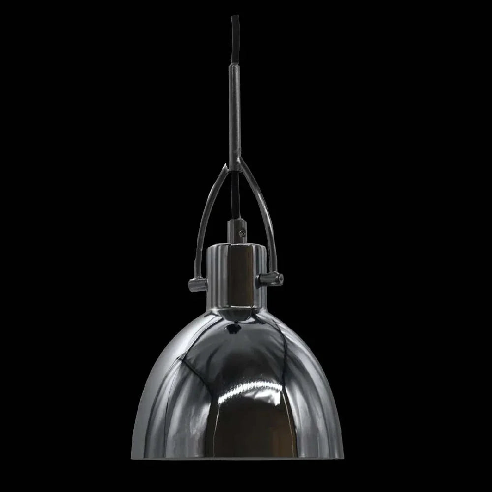 1-Light Dome Pendant - Silver Chrome