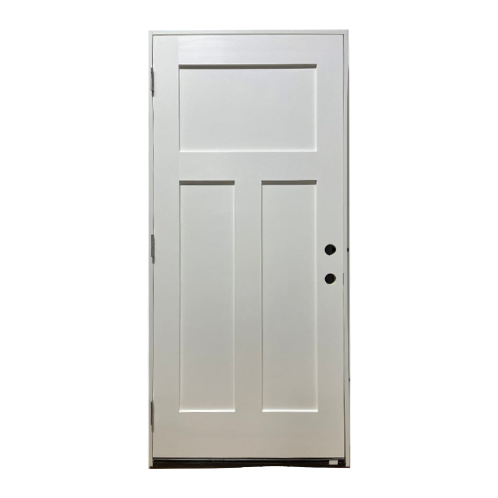Garage to Home Fiberglass 3 Panel Shaker Fire Rated Door