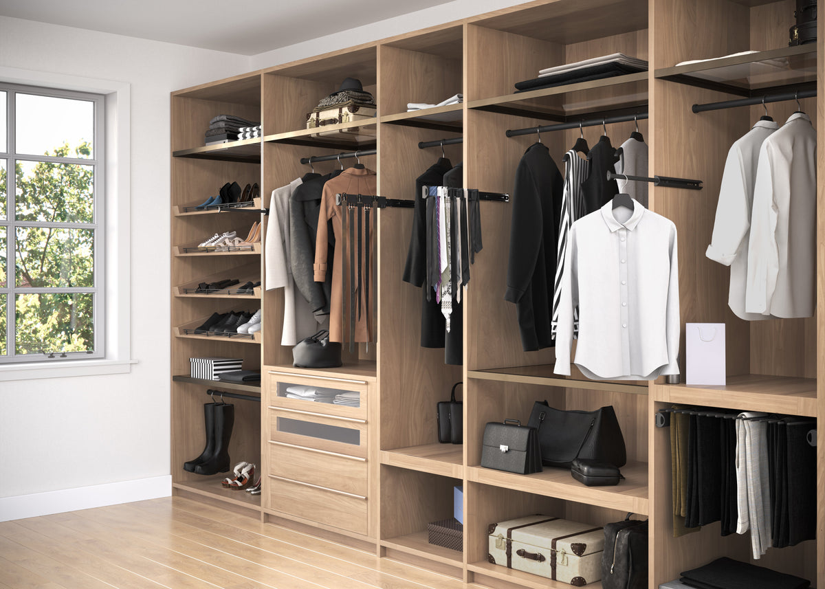 23" Wide Matte Black Wire Shoe Fence for Shelving