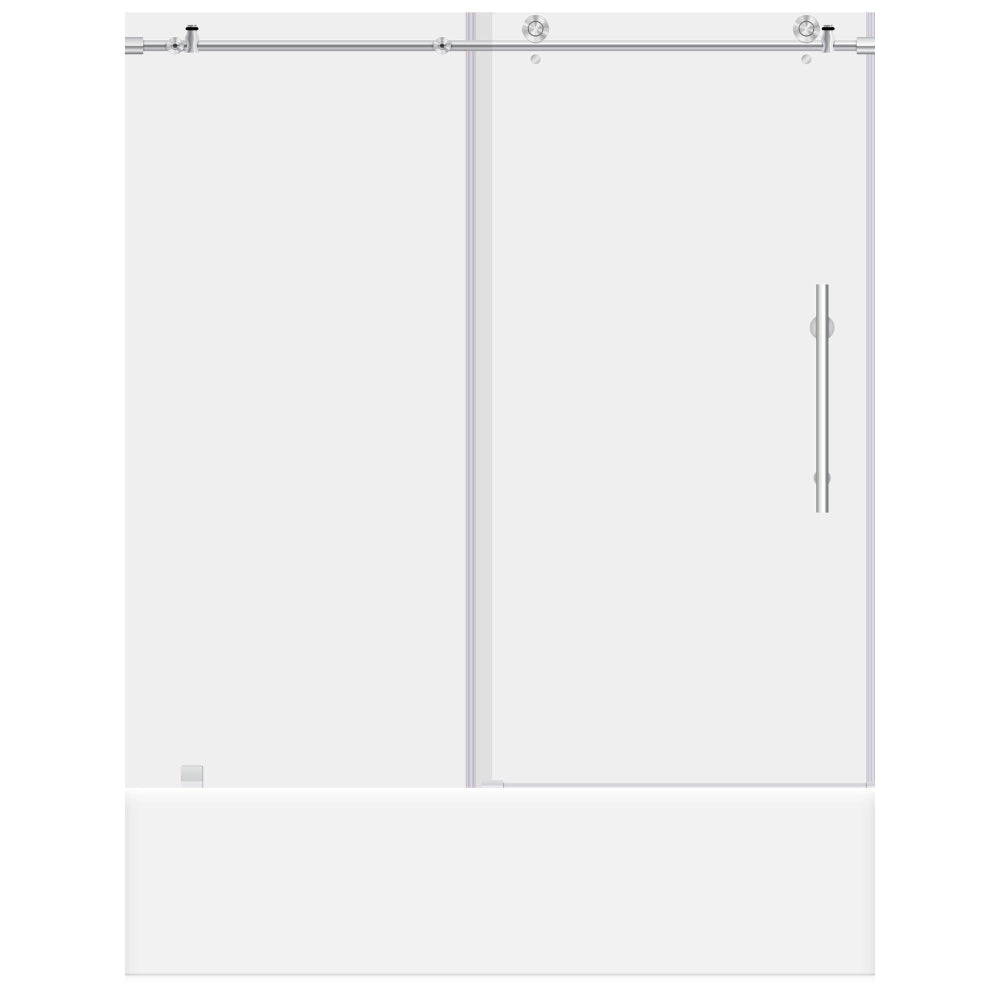 56-60 W x 62 H Sliding Bathtub Door ULTRA-C Chrome