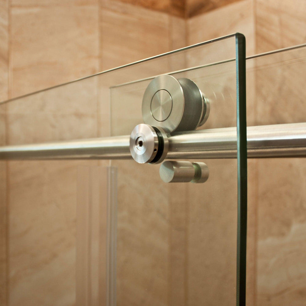 44-48 W x 76 H Sliding Shower Door ULTRA-C Brushed Nickel