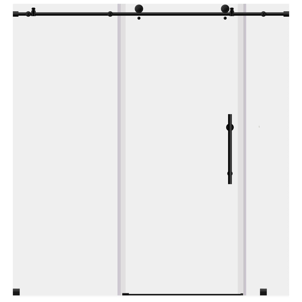 68-72 W x 76 H Sliding Shower Door ULTRA-C Matte Black