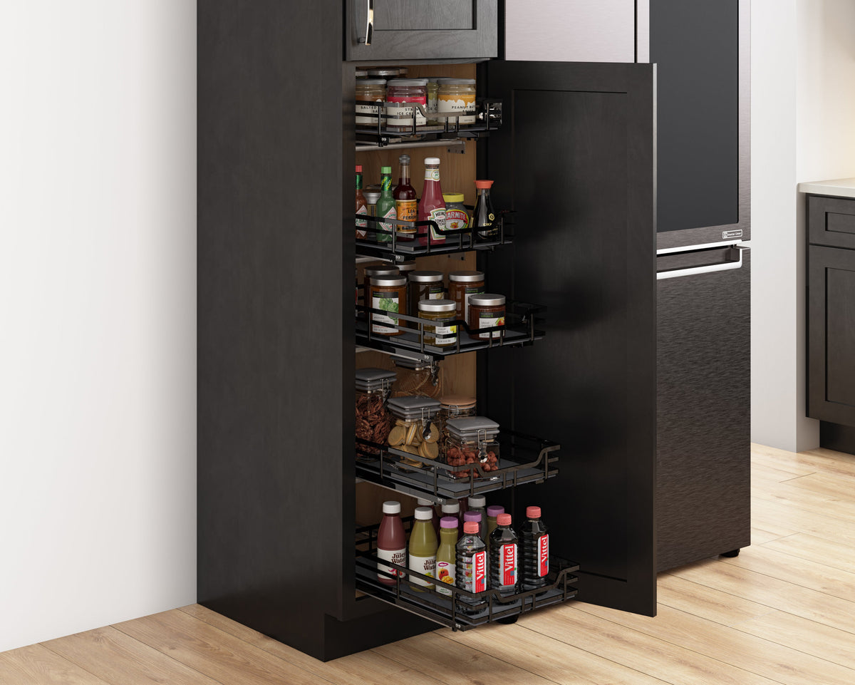 21" Black Nickel STORAGE WITH STYLE® Metal Soft-close Pullout Basket