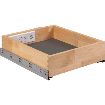 15" Charging Drawer for Bath with In-Drawer Outlets & Charging Ports