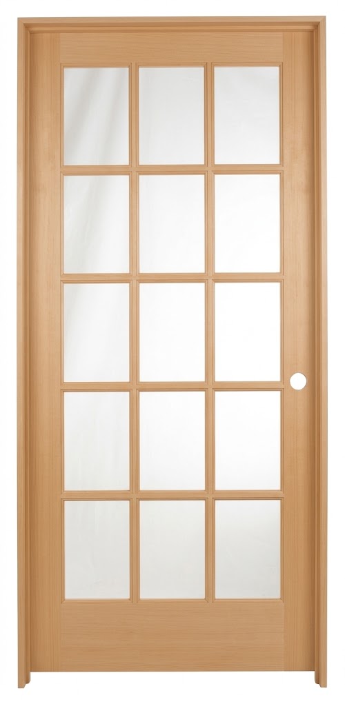 32 in x 80 in 15 Lite Hemlock Prehung Interior Door
