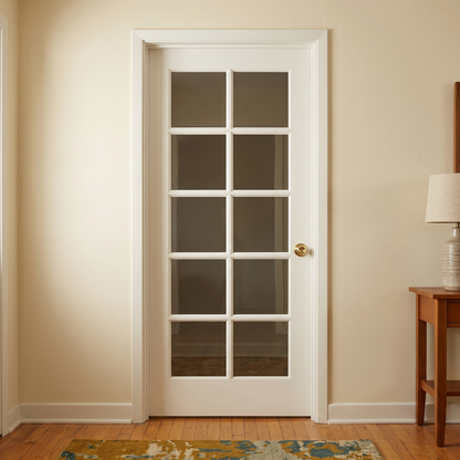 2/6X6/8 10 Lite Primed MDF Prehung Interior Door