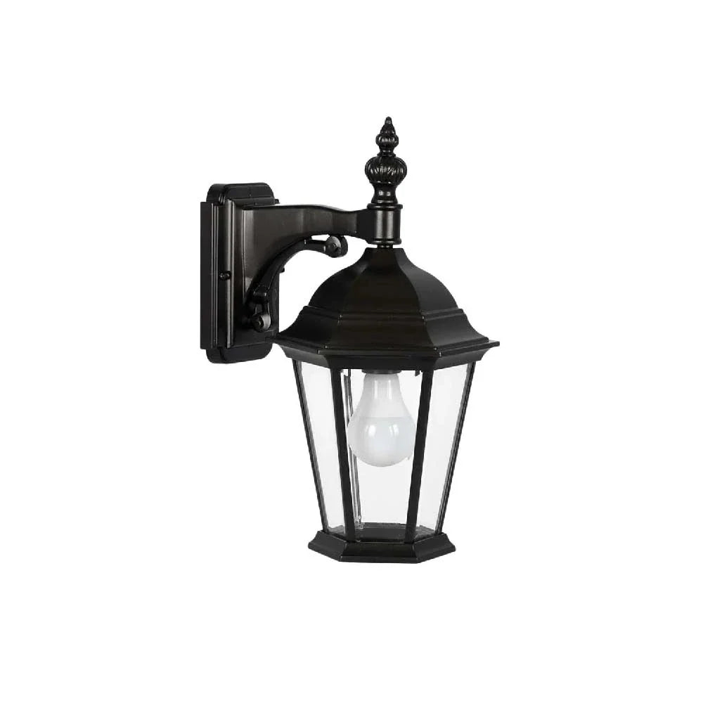 Ruby 1-Light Open Bottom Coach Light - BK
