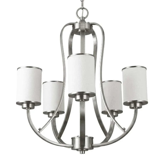 Lexington 5-Light White Glass Chandelier - NK