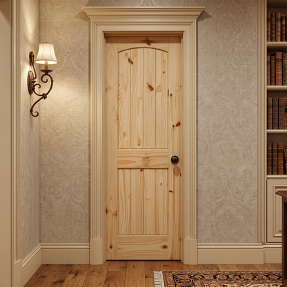 18 in. x 80 in. Cheyenne Knotty Pine Solid Core Interior Door Slab