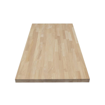 Unfinished Hevea 4 ft. L x 25 in. D x 1.5 in. T Butcher Block Countertop