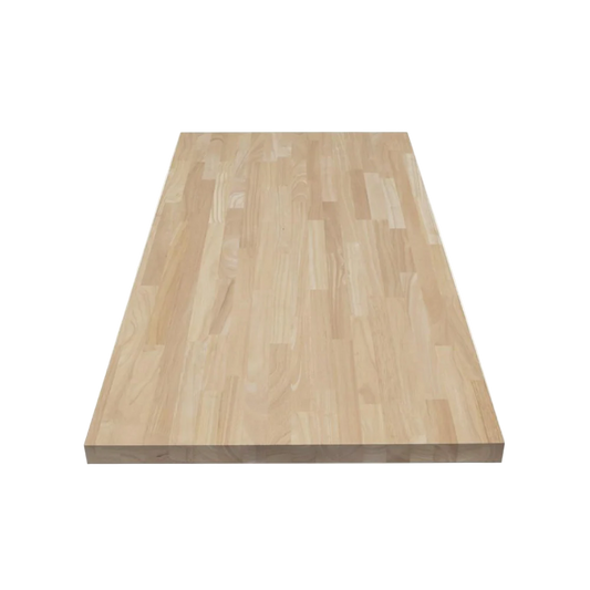 Unfinished Hevea 4 ft. L x 25 in. D x 1.5 in. T Butcher Block Countertop