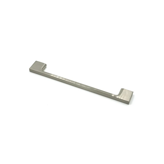 6-1/4 in Flat Cabinet Pull in Satin Nickel