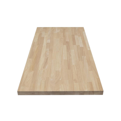 Unfinished Hevea 10 ft. L x 25 in. D x 1.5 in. T Butcher Block Countertop