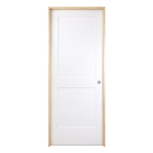 2-Panel Shaker Solid Core Primed MDF Prehung Interior Door