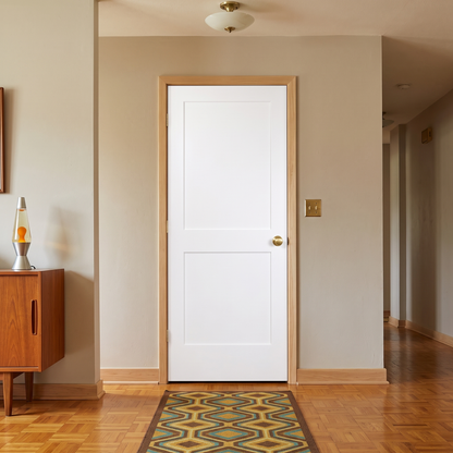 2-Panel Shaker Solid Core Primed MDF Prehung Interior Door