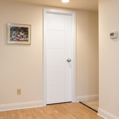 22 in. x 80 in. Berkley Hollow Core Primed White MDF Prehung Interior Door