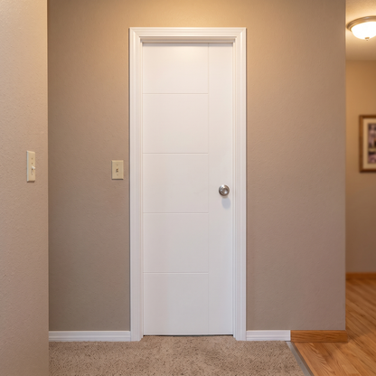 24 in. x 80 in. Berkley Hollow Core Primed White MDF Prehung Interior Door
