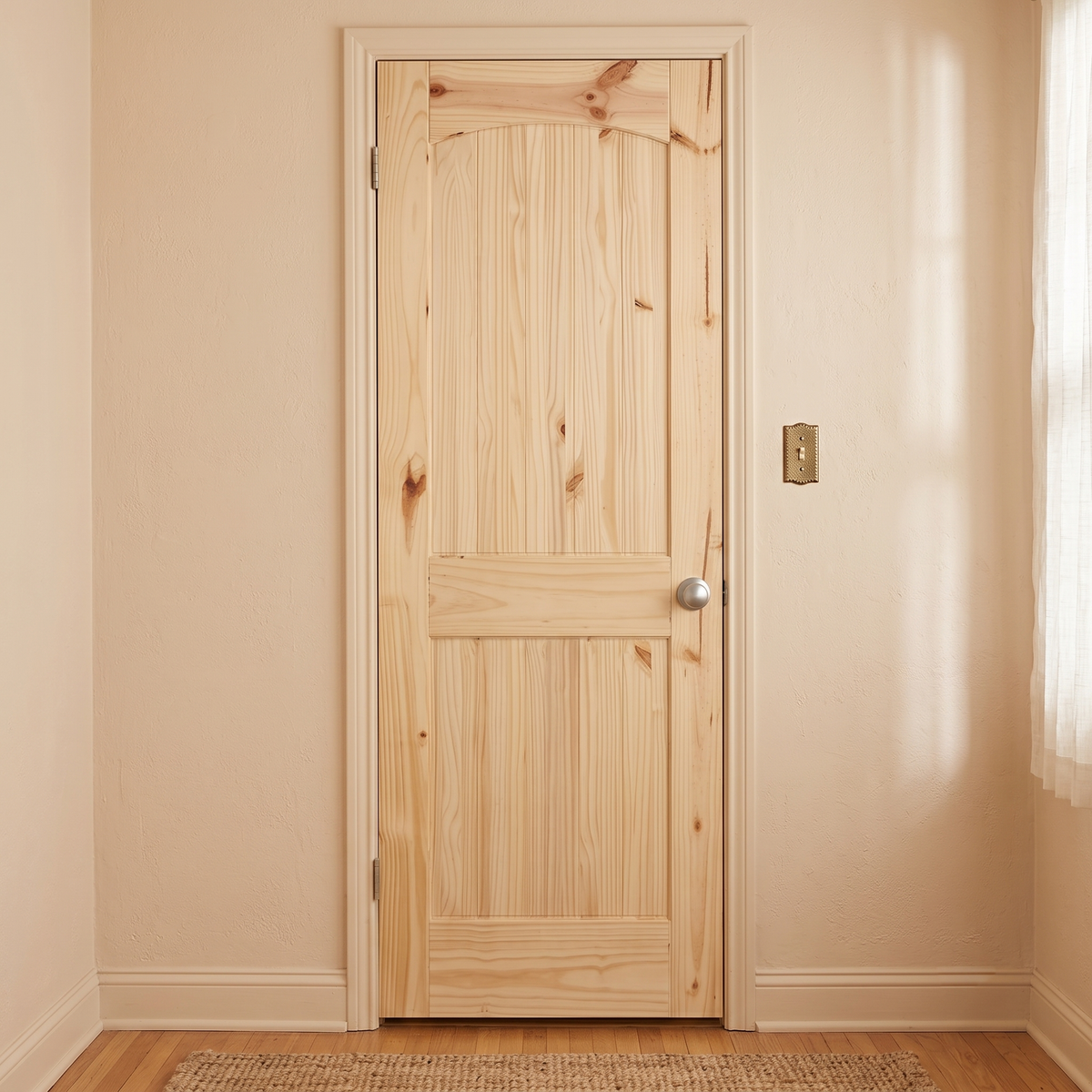 24 in x 80 in Cheyenne Knotty Pine Interior Prehung Door