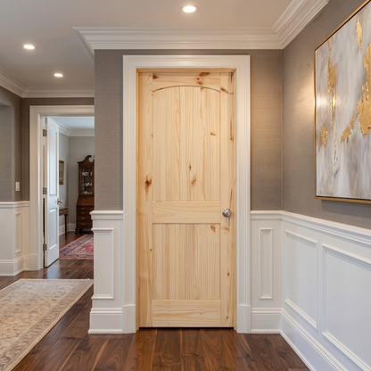 24 in x 80 in Cheyenne Knotty Pine Interior Prehung Door