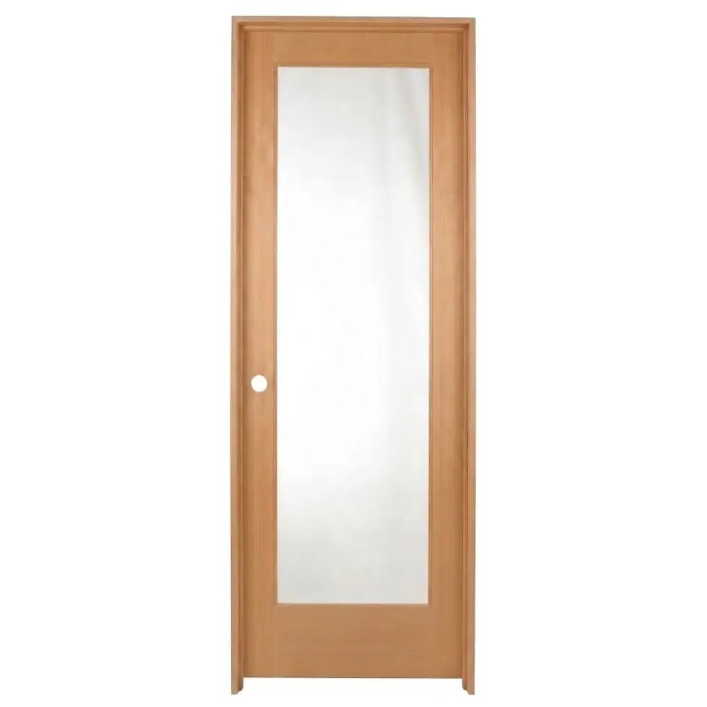 24 in x 80 in Full Lite Hemlock Prehung Interior Door