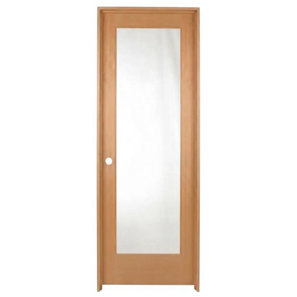 24 in x 80 in Full Lite Hemlock Prehung Interior Door