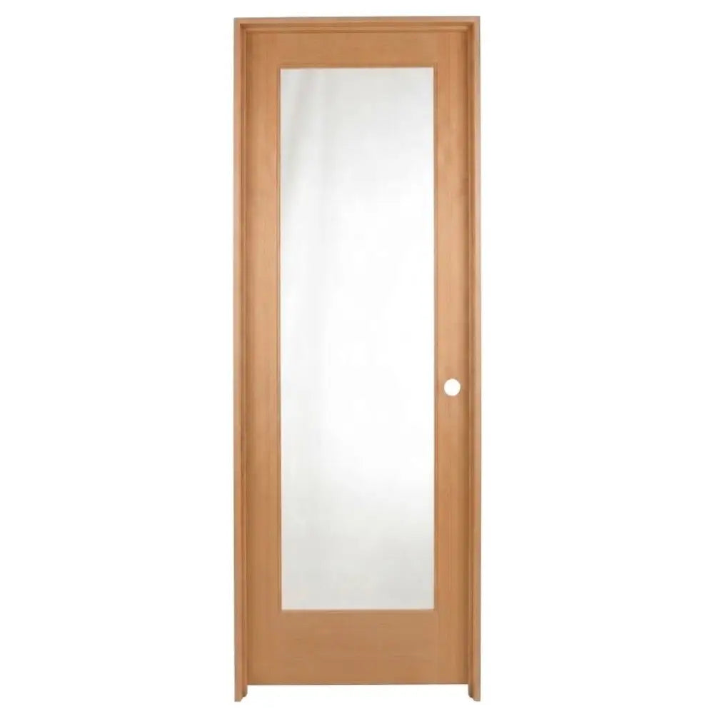 24 in x 80 in Full Lite Hemlock Prehung Interior Door