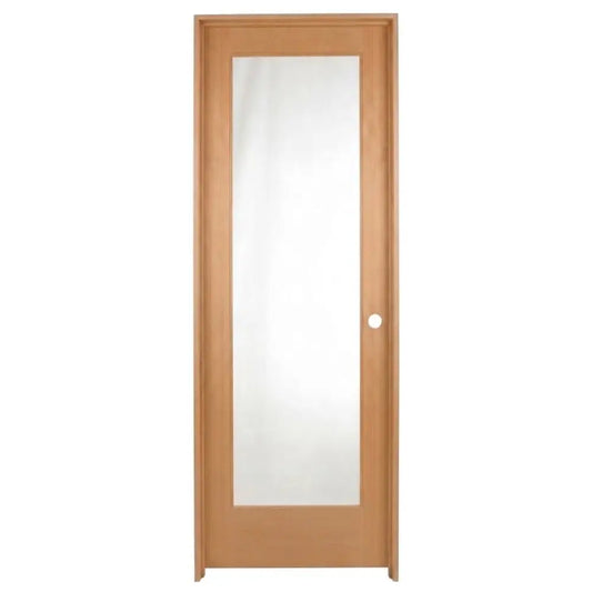 24 in x 80 in Full Lite Hemlock Prehung Interior Door