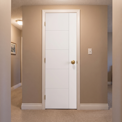26 in. x 80 in. Berkley Hollow Core Primed White MDF Prehung Interior Door