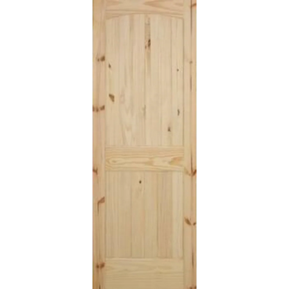 28 in. x 80 in. Cheyenne Knotty Pine Solid Core Interior Door Slab