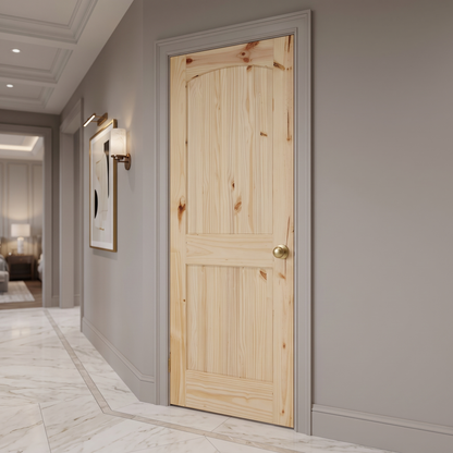 28 in x 80 in Cheyenne Knotty Pine Interior prehung Door