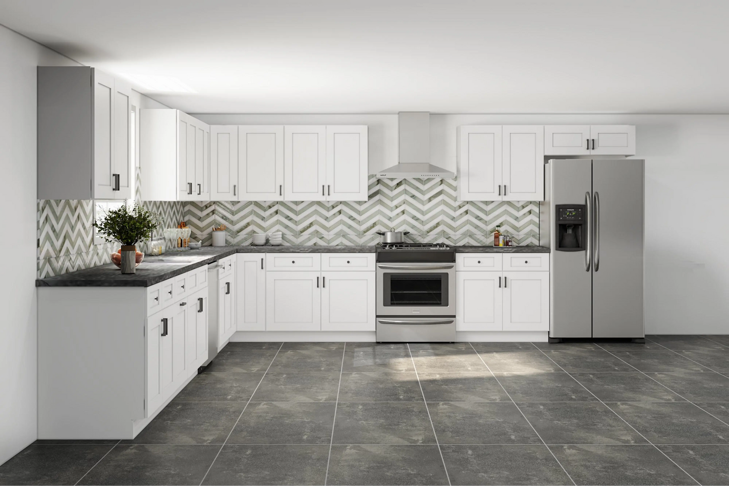 Fabuwood Allure Galaxy Frost 15x15 Kitchen