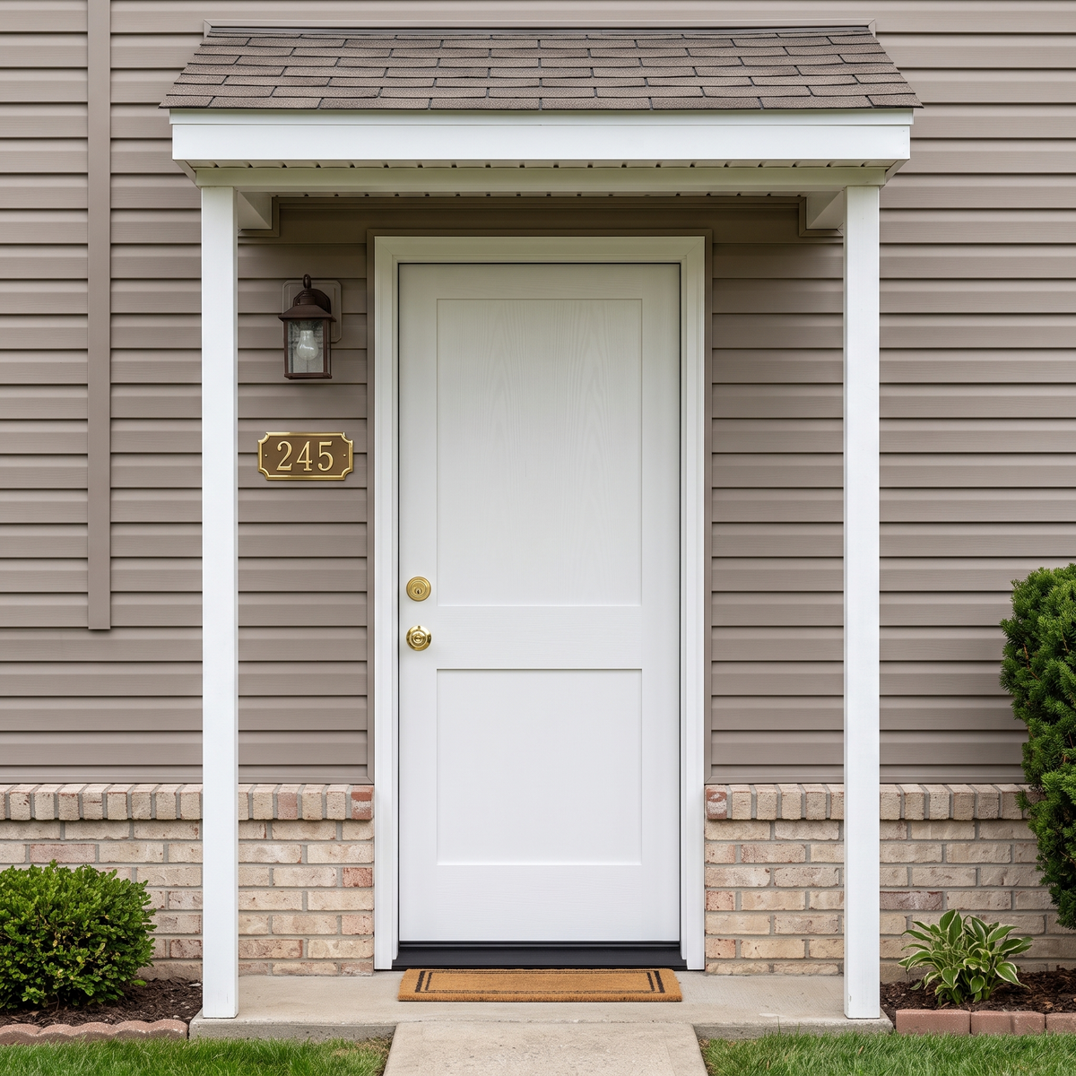 3/0x6/8 Primed 2 Panel Fire Rated Exterior Prehung Door