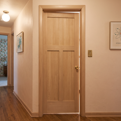 2 ft. 6 in. x 6 ft. 8 in. 3-Panel Hemlock Interior Door Prehung