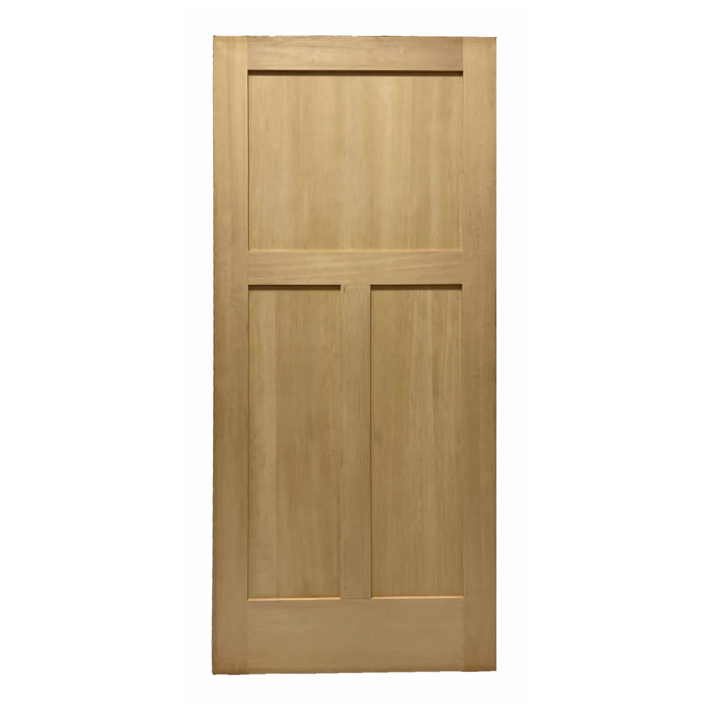 2 ft. 6in. x 6 ft. 8 in. 3-Panel Hemlock Interior Door Prehung