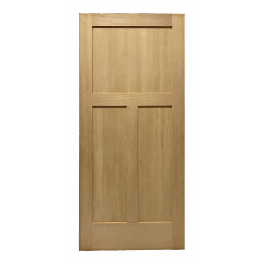 2 ft. 6in. x 6 ft. 8 in. 3-Panel Hemlock Interior Door Prehung