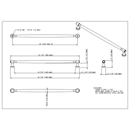Jules 18" Center-to-Center Appliance Pull