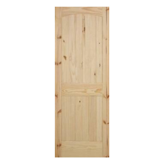 32 in. x 80 in. Cheyenne Knotty Pine Solid Core Interior Door Slab