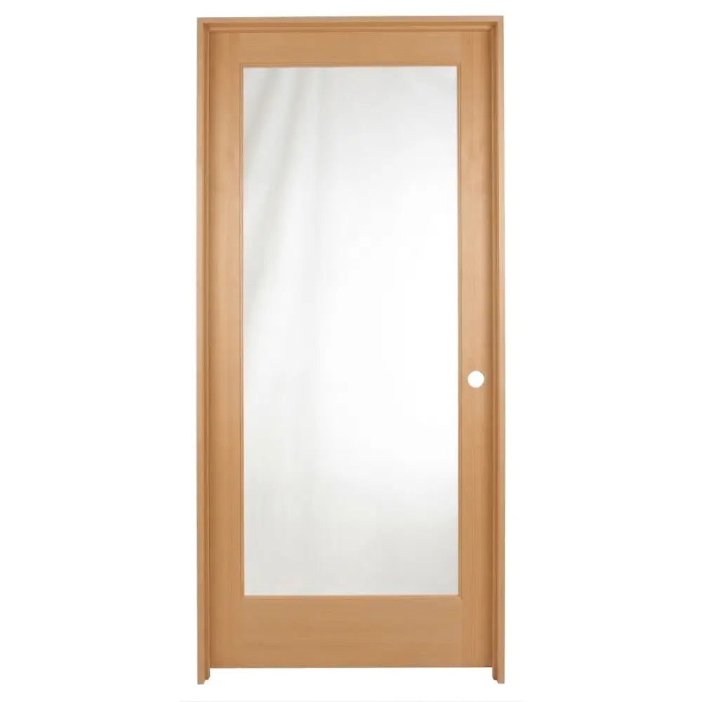 32 in x 80 in Full Lite Hemlock Prehung Interior Door