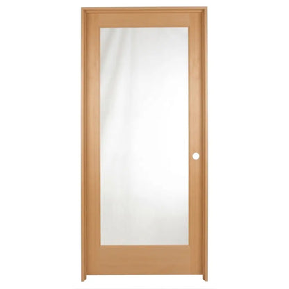 32 in x 80 in Full Lite Hemlock Prehung Interior Door