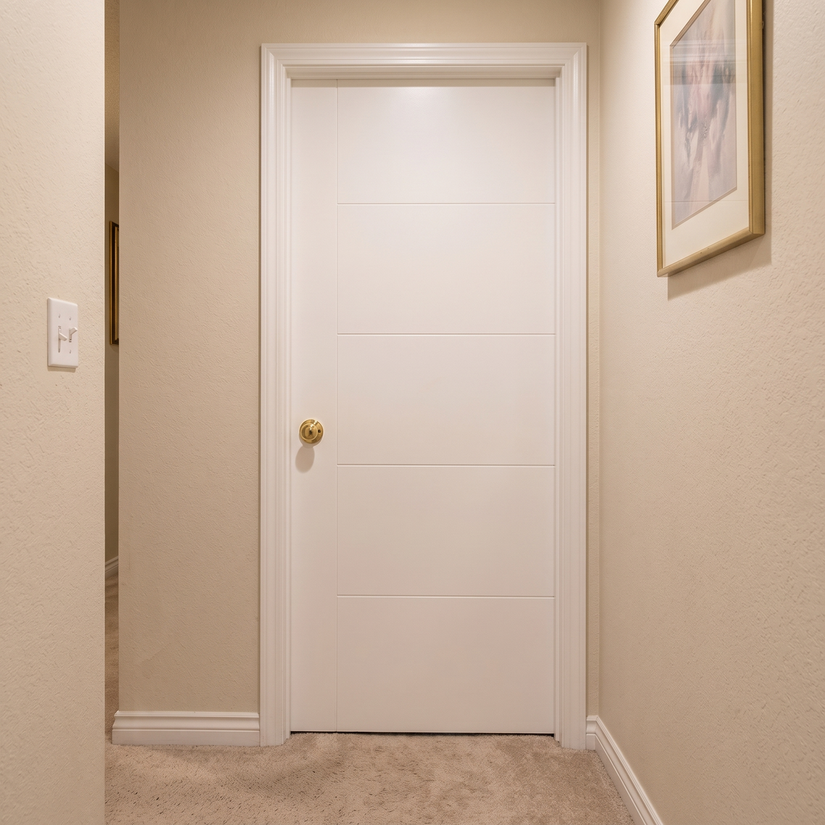 36 in. x 80 in. Berkley Hollow Core Primed White MDF Prehung Interior Door