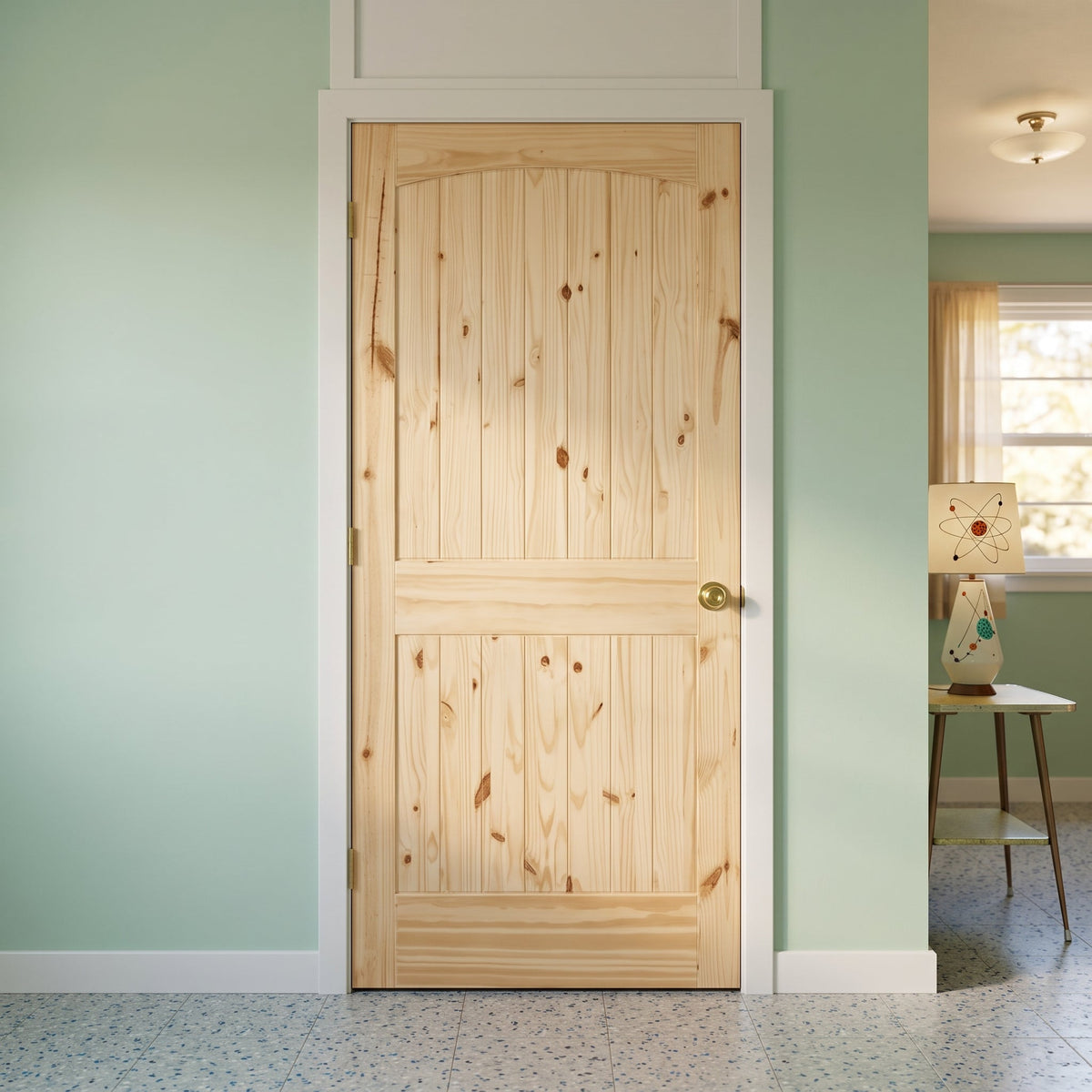 36" x 80" Knotty Pine Interior Wood Door Slab