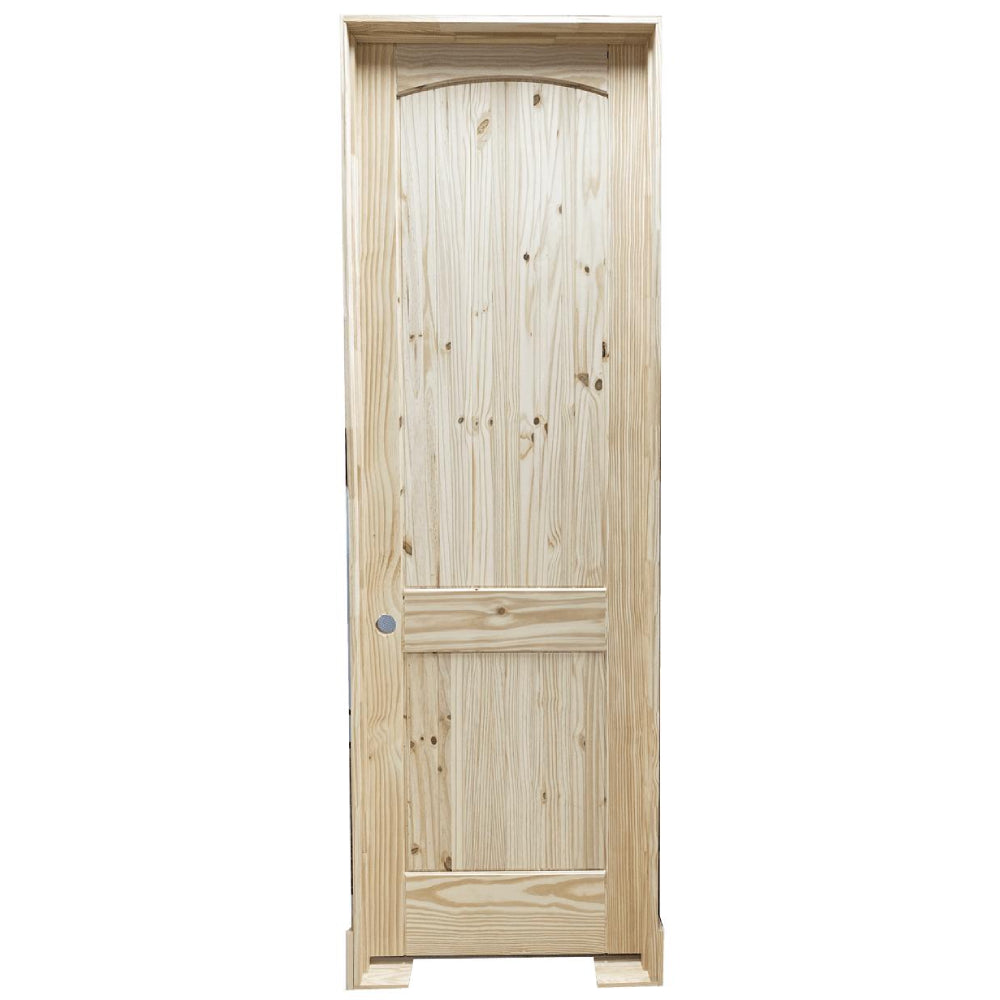 36 in x 96 in Knotty Pine Prehung Interior Door