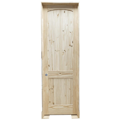 36 in x 96 in Knotty Pine Prehung Interior Door