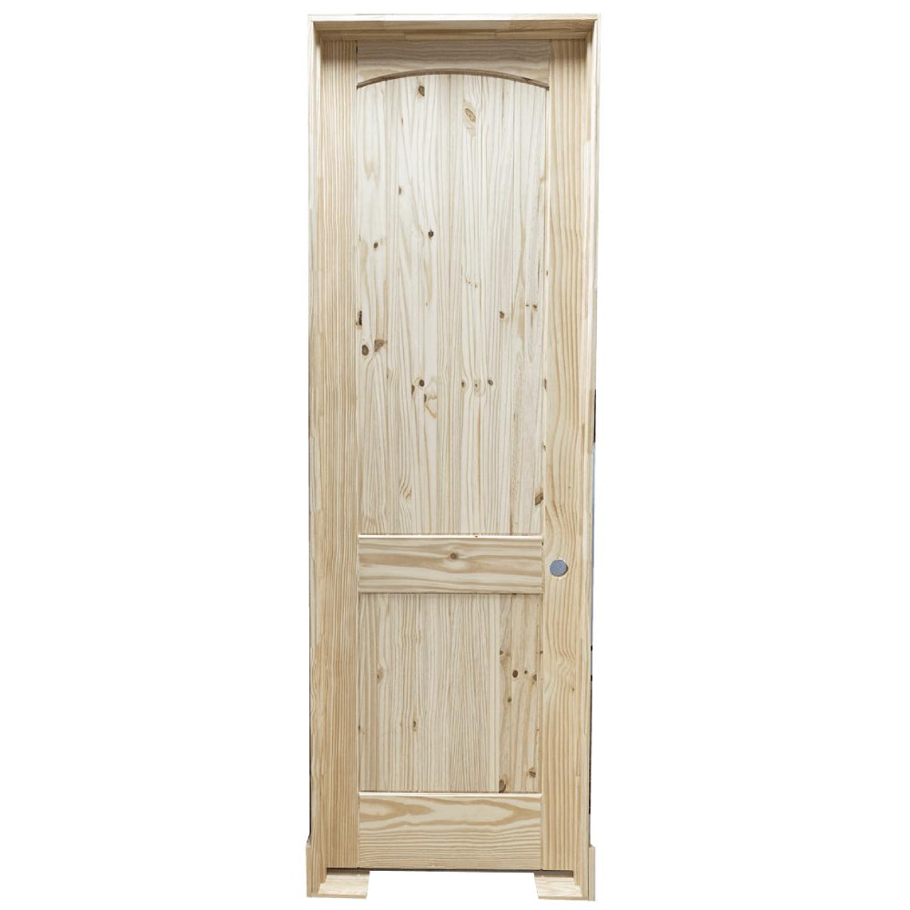 36 in x 96 in Knotty Pine Prehung Interior Door