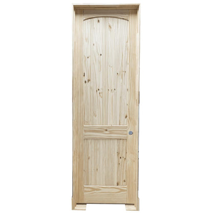 36 in x 96 in Knotty Pine Prehung Interior Door