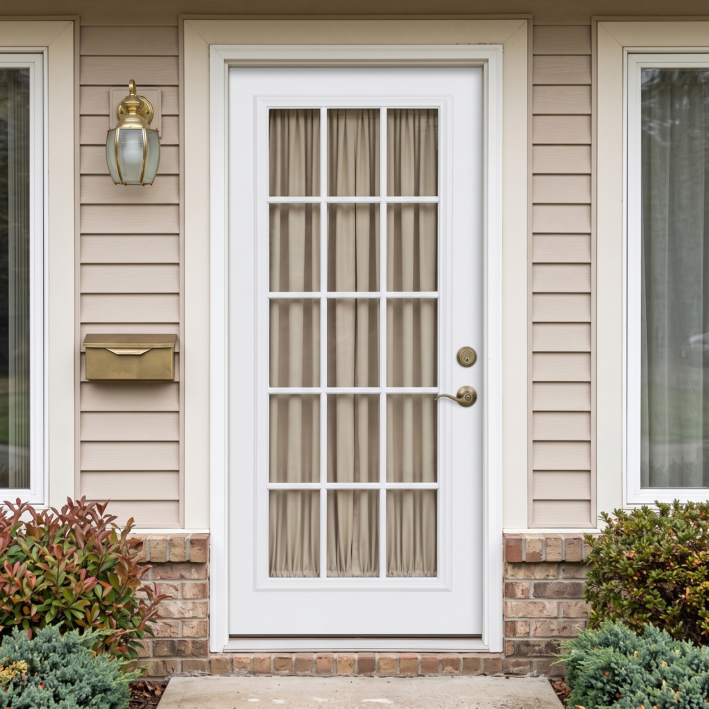 3/0x6/8 15 Lite Exterior Prehung Primed Fiberglass Door