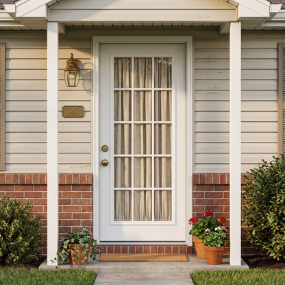 3/0x6/8 15 Lite Exterior Prehung Primed Fiberglass Door
